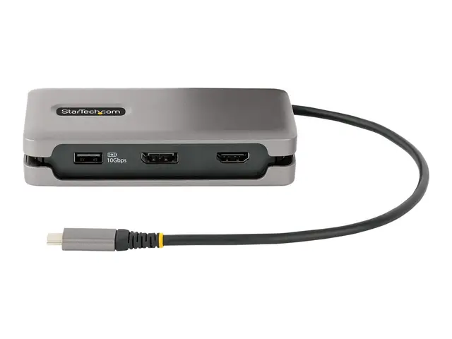 StarTech.com USB-C Multiport Adapter, 4K 60Hz HDMI/DP Video, 3-Por...