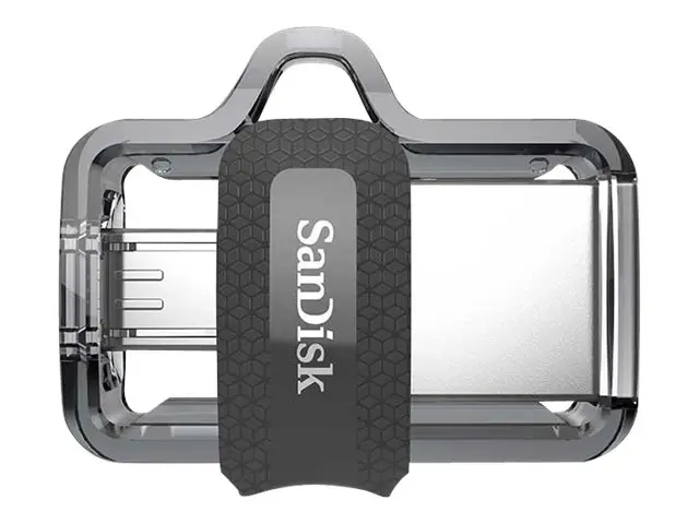 SanDisk Ultra Dual - USB-flashstasjon - 128 GB USB 3.0 / micro USB 