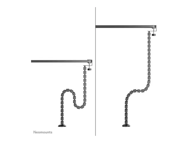 Neomounts - Kabelstyringsryggrad clamp-on design, universal svart
