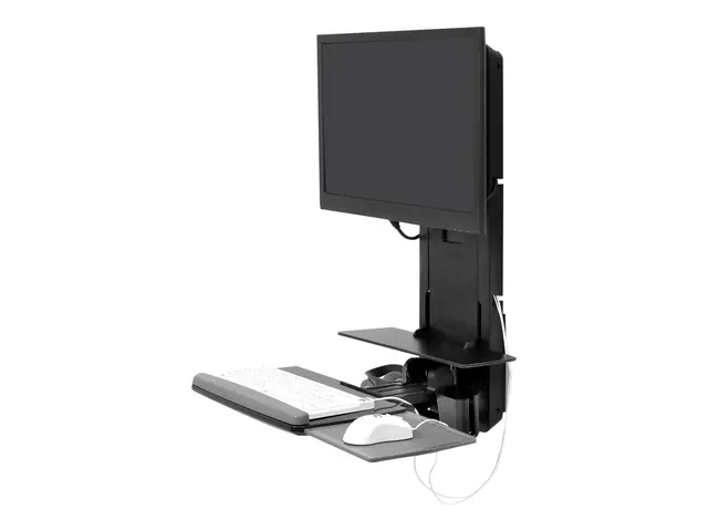 Ergotron StyleView Sit-Stand Vertical Lift, Patient Room montering...