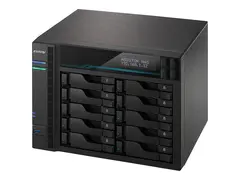 ASUSTOR Lockerstor 10 AS6510T - NAS-server 10 br&#248;nner - SATA 6Gb/s - RAID 0, 1, 5, 6, 10, JBOD - RAM 8 GB - 2.5 Gigabit Ethernet / 10 Gigabit Ethernet - iSCSI st&#248;tte