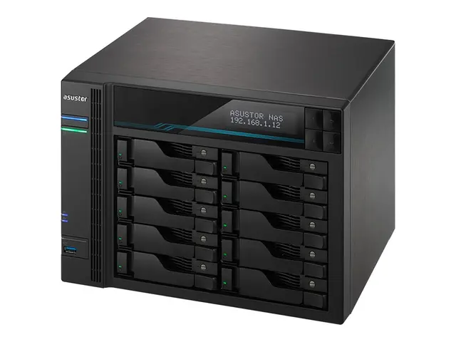 ASUSTOR Lockerstor 10 AS6510T - NAS-server brønner SATA 6Gb/s RAID...