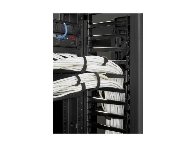 APC Cable Management - Rack-kabelføringssett - svart - for P/N: NB...