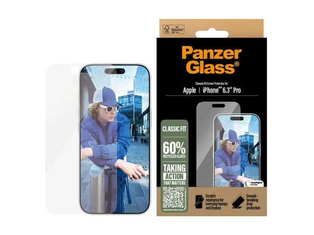 PanzerGlass - Skjermbeskyttelse for mobiltelefon klassisk passform...