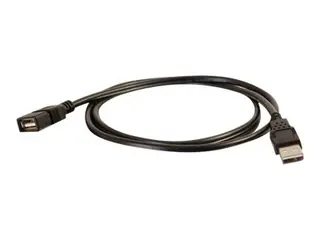 C2G 2m USB 2.0 A Male to A Female Extention Cable (6.6ft) USB-forlengelseskabel - USB (hann) til USB (hunn) - 2 m - svart