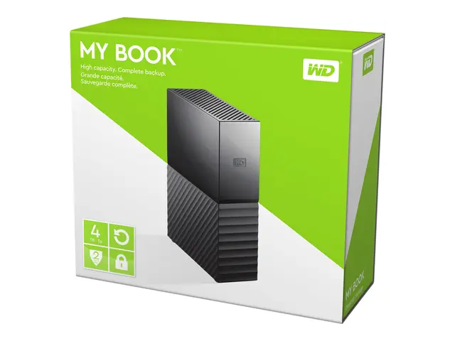 WD My Book WDBBGB0040HBK - Harddisk - kryptert - 4 TB - ekstern (s...