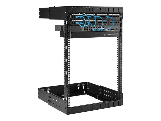 Startech 15U 19" Wall Mount Network Rack, Adjustable Depth 12-20" ...