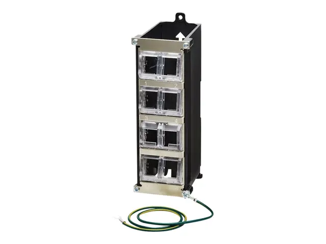 Eaton Tripp Lite Series 8-Port Metal DIN-Rail Mounting Keystone Pa...