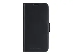 dbramante1928 Copenhagen - Lommebok for mobiltelefon helnarvet l&#230;r - svart - for Apple iPhone 16e