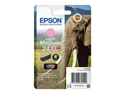Epson 24XL - 9.8 ml - XL - lys magenta - original - blære med RF-a...