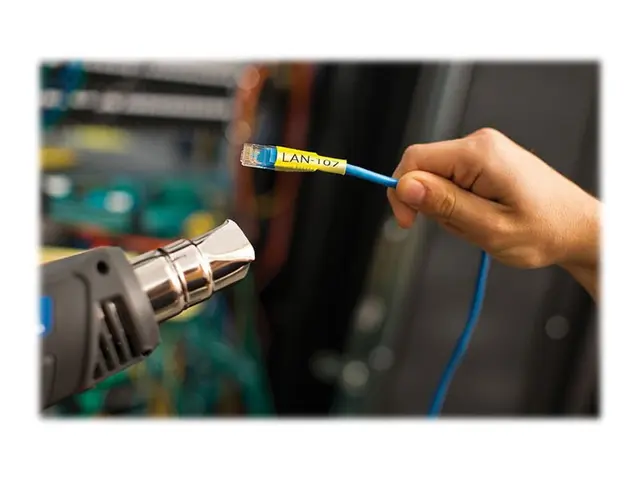 Brother HSE-651E - Svart på gult - Rull (2,1 cm x 1,5 m) 1 kassett...