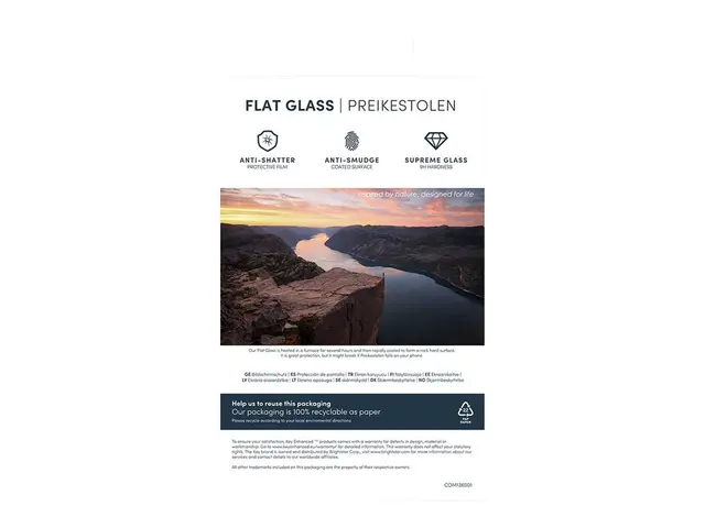 Key Preikestolen - Skjermbeskyttelse for mobiltelefon - 2.5D - gla...