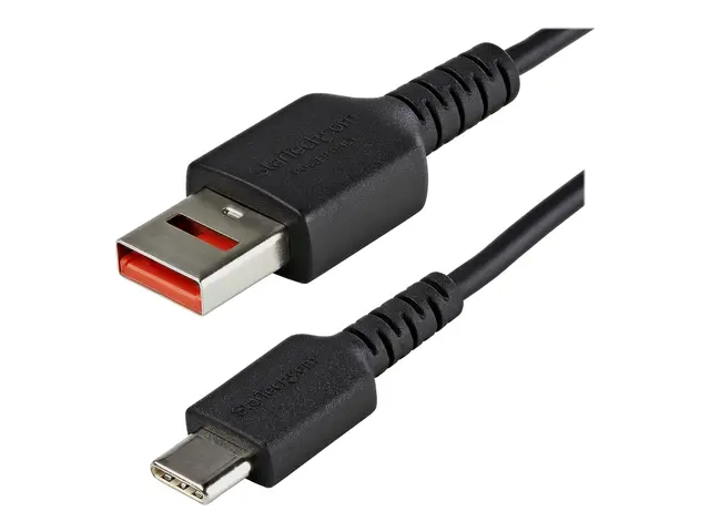 StarTech.com 3ft (1m) Secure Charging Cable, USB-A to USB-C Data B...
