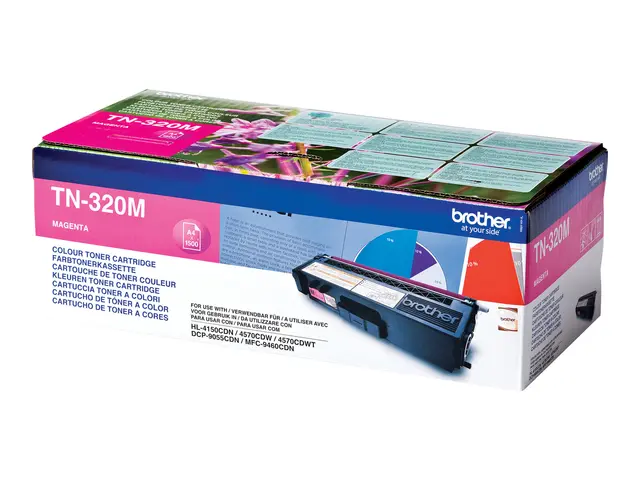 Brother TN320M - Magenta - original - tonerpatron - for Brother DC...