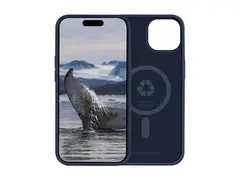 dbramante1928 Monaco - Baksidedeksel for mobiltelefon MagSafe-samsvar - plastikk, silikon - asurbl&#229; - for Apple iPhone 15 Plus