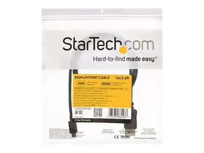StarTech.com 3ft/1m USB C to DisplayPort 1.2 Cable 4K 60Hz, USB-C ...