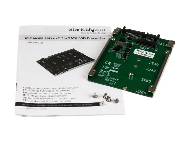 StarTech.com M.2 SATA SSD to 2.5in Adapter - NGFF Converter 7mm Op...