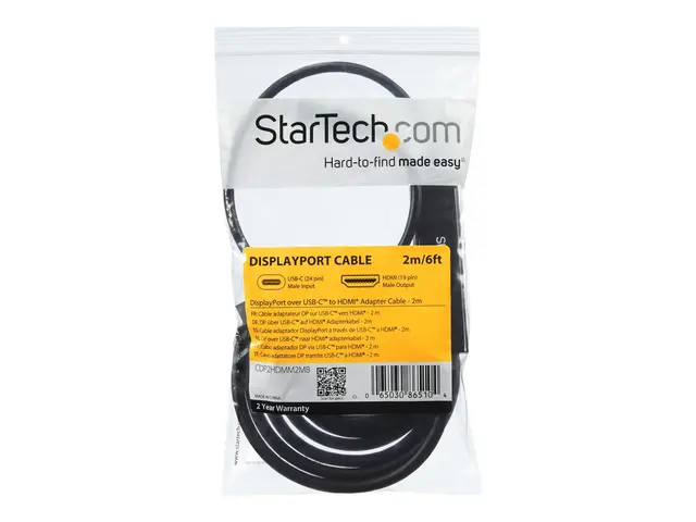 StarTech.com USB C to HDMI Cable - 3 ft / 1m - USB-C to HDMI 4K 30...