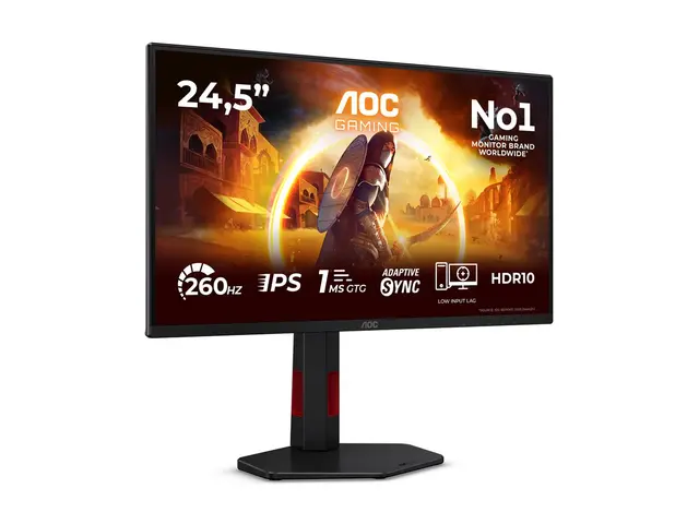 AOC 25G4ZR 24.5inch 16:9 Fast IPS 260H OC Native 240Hz 1920x1080 HAS 130mm HDMI 