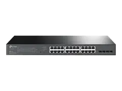 TP-Link JetStream TL-SG2428P V5 Switch - L2+ - smart - 24 x 10/100/1000 (PoE+) + 4 x Gigabit SFP - rackmonterbar - PoE+ (250 W)