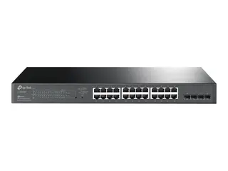 TP-Link JetStream TL-SG2428P V5 Switch - L2+ - smart - 24 x 10/100/1000 (PoE+) + 4 x Gigabit SFP - rackmonterbar - PoE+ (250 W)