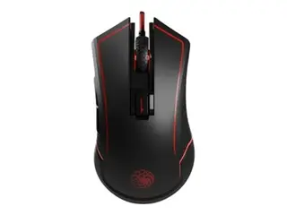 Lexip X TSUME - Targaryen Game of Thrones mus - ceramic skates - høyre- og venstrehåndet - optisk - kablet, trådløs - Wi-Fi - USB trådløs mottaker - svart, rød