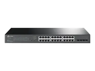 TP-Link JetStream TL-SG2428P - Switch - smart 24 x 10/100/1000 (PoE+) + 4 x SFP - rackmonterbar - PoE+ (250 W)