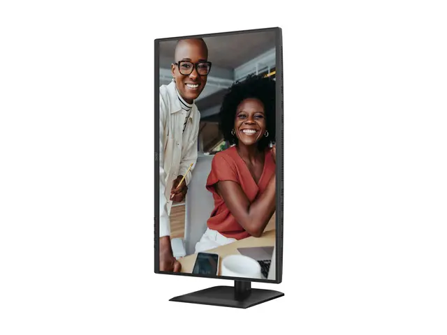 AOC 27E4U - LED-skjerm - 27" - 1920 x 1080 Full HD (1080p) @ 120 Hz IPS - 300 cd/m² - 1500:1 - 4 ms - HDMI, VGA, DisplayPort - høyttalere - svart 