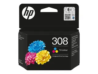 HP 308 - Gul, cyan, magenta - original - blekkpatron for ENVY 6110e, 6120e, 6122e, 6130e, 6132e, 6520e, 6530e, 6532e
