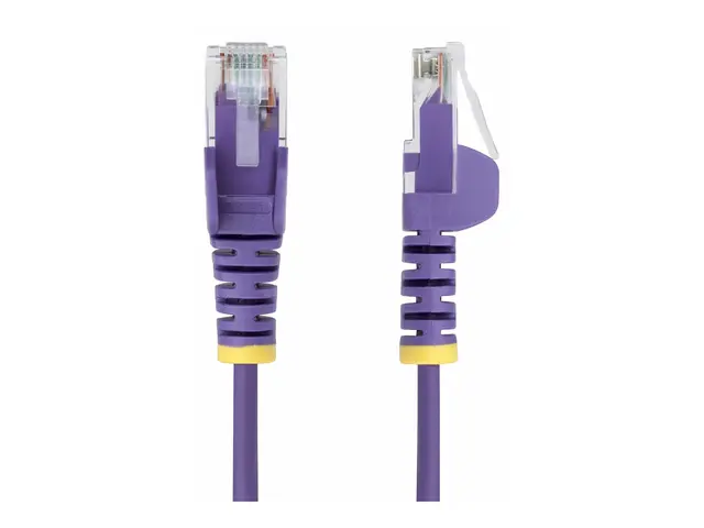 StarTech.com 1.5m Purple Slim CAT6 Ethernet Cable, Snagless, 28AWG...