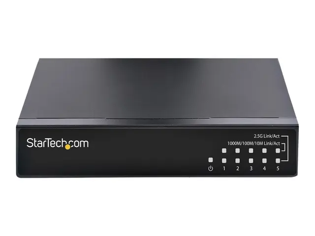 StarTech.com Unmanaged 2.5G Switch, 5 Port Gigabit 2.5GBASE-T Ethe...