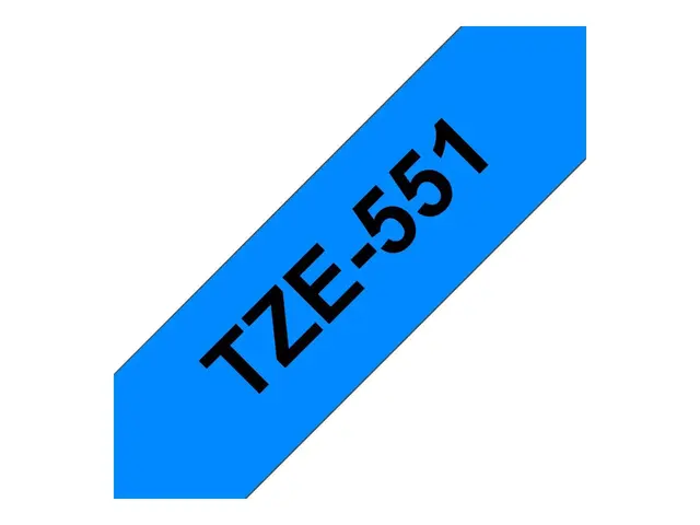 Brother TZe-551 - Sort på blått Rull (2,4 cm) 1 kassett(er) lamine...