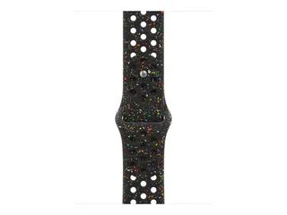 Apple Nike - Bånd for smart armbåndsur - 46mm M/L (passer håndledd på 160 - 210 mm) - midnatts sort - for Watch Hermès Series 9, SE 3, Series 10, Series 11, Series 8, Series 9, Ultra 2, Ultra 3