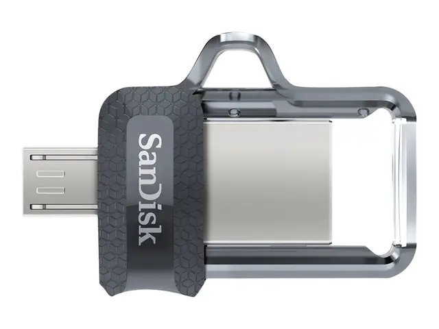 SanDisk Ultra Dual M3.0 - USB-flashstasjon - 256 GB - USB 3.0 / mi...