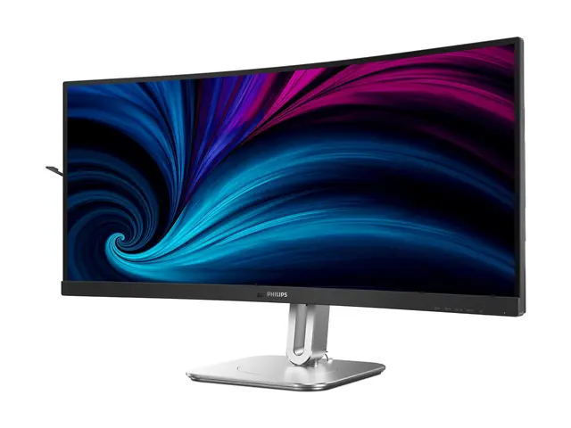 Philips 34B2U5900C - 5000 Series - LED-skjerm kurvet - USB - 34" - 5120 x 2160 WUHD @ 120 Hz - VA - 450 cd/m² - 3000:1 - DisplayHDR 400 - 2 ms - 2xHDMI, DisplayPort, USB-C - høyttalere - koksgrå, sølv (stativ) 