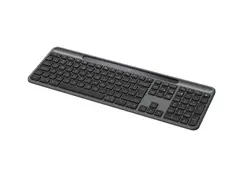 Logitech Signature Slim Solar+ K980 for Business Tastatur - full size - trådløs - Bluetooth LE, USB-C - QWERTY - US International - tastsvitsj: saksbrytere - grafitt