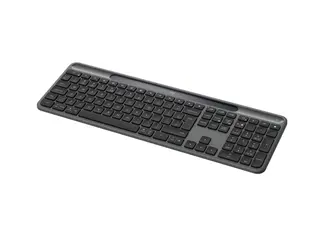 Logitech Signature Slim Solar+ K980 for Business Tastatur - full size - trådløs - Bluetooth LE, USB-C - QWERTY - US International - tastsvitsj: saksbrytere - grafitt