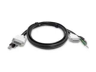 StarTech - Tastatur / video / musekabel (KVM) TAA-samsvar - USB-type A, DVI, 3,5 mm telefonjakk (hann) til USB Type B, DVI, 3,5 mm telefonjakk (hann) - 1.8 m