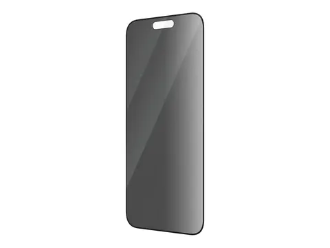 PanzerGlass - Skjermbeskyttelse for mobiltelefon ultrabred passform - glass - med personvernsfilter - rammefarge svart - for Apple iPhone 14 Pro Max