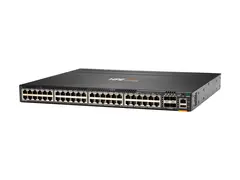 HPE Aruba 6300M - Switch - L3 - Styrt 48 x 10/100/1000 + 4 x 1 Gigabit / 10 Gigabit / 25 Gigabit / 50 Gigabit SFP56 (opplink / stabling) - front og side til bakside - rackmonterbar