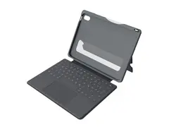 Deqster Touch PLUS - Tastatur og folioveske (keyboard) med styrepute - Robust - Apple Smart connector - QWERTZ - Tysk - for Apple 10.9-inch iPad (10. generasjon); iPad (A16)