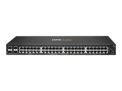 HPE Aruba Networking CX 6000 48p 10M/100M/1G 4p SFP 1G Switch Switch - Styrt - 48 x 10/100/1000 + 4 x Gigabit SFP (opplink) - side til side-luftflyt - rackmonterbar, veggmonterbar - BTO