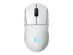Logitech G PRO 2 - Mus - gaming - høyre- og venstrehåndet optisk - 8 knapper - trådløs, kablet - 2.4 GHz, USB - USB Logitech LIGHTSPEED-mottaker - hvit