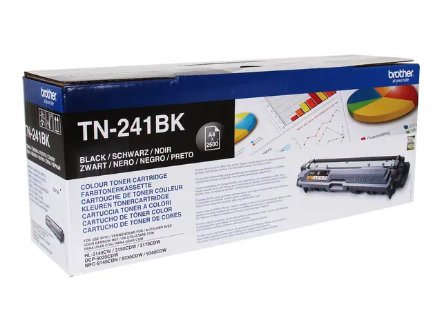 Brother TN241BK - Svart - original - tonerpatron - for Brother DCP...