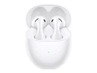 Huawei FreeBuds 5 - True wireless-hodetelefoner med mikrofon i &#248;ret - Bluetooth - aktiv st&#248;ydemping - keramisk hvit