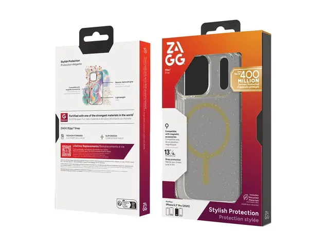 ZAGG Milan Snap - Baksidedeksel for mobiltelefon MagSafe-samsvar g...