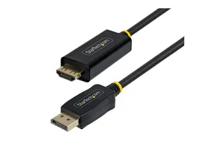Startech - Adapterkabel - DisplayPort hann til HDMI hann 1 m - aktiv, 4K 60Hz støtte, HDR-støtte