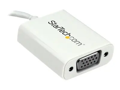 StarTech.com USB-C to VGA Adapter - White 1080p Video Converter Fo...