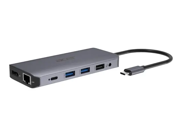 Acer 12-In-1 Type-C Adapter - dokkingstasjon USB-C 2 x HDMI, DP 1GbE
