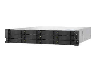 QNAP TS-H1277AXU-RP - NAS-server 12 br&#248;nner - kan monteres i rack - SATA 6Gb/s - RAID 0, 1, 5, 6, 10, 50, 60, JBOD - RAM 16 GB - 2.5 Gigabit Ethernet / 10 Gigabit Ethernet - iSCSI st&#248;tte - 2U